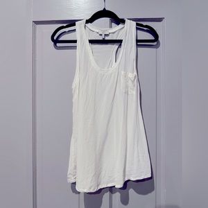 Cream silk tank top by Joie. Understated luxe cool. Size M.